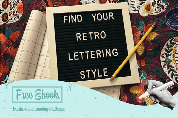 Ret Lettering Freebie retro Lettering